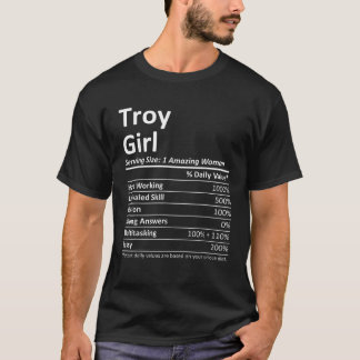 TROY GIRL NY NEW YORK Funny City Home Roots USA Gi T Shirt