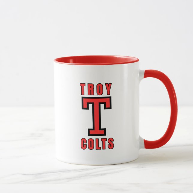 Troy High School Michigan Kaffe Mugg (Höger)