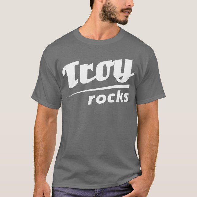 Troy i Alabama Stad Design vänner T Shirt (Framsida)