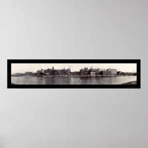 Troy NY strandfoto 1909 Poster