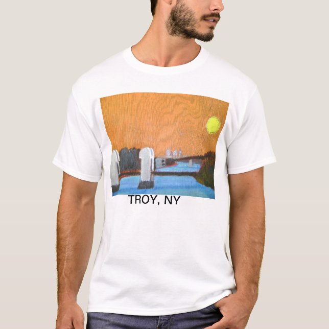 Troy NY-T-tröja T Shirt (Framsida)