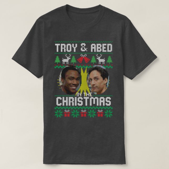 Troy och Abed i jul T Shirt (Design framsida)