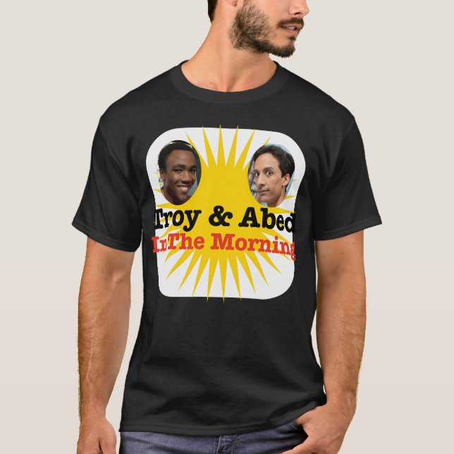 Troy och Abed på morgonen T Shirt (Framsida)