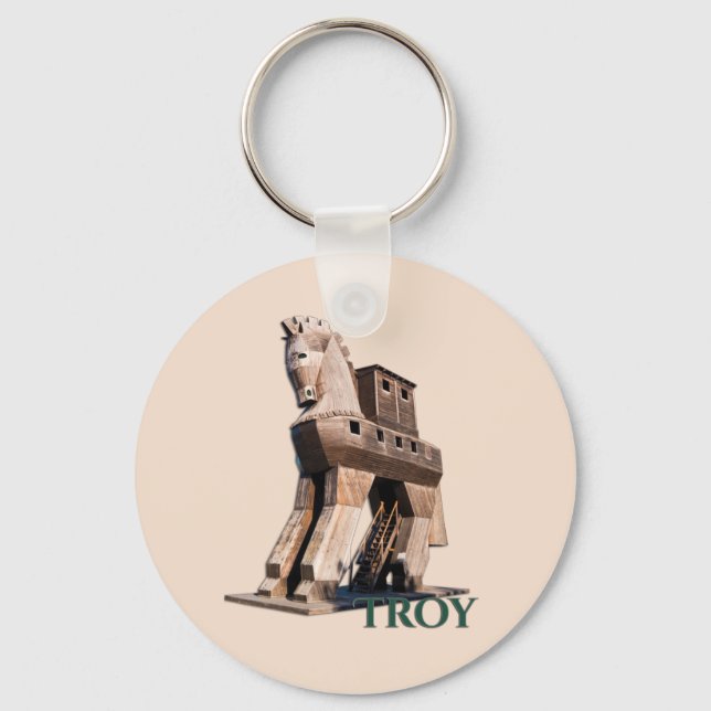 Troy: Trojan Horse Nyckelring (Framsida)