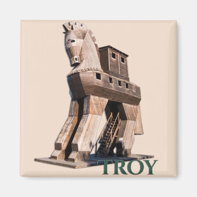 Troy: Trojanska häst Magnet (Framsidan)
