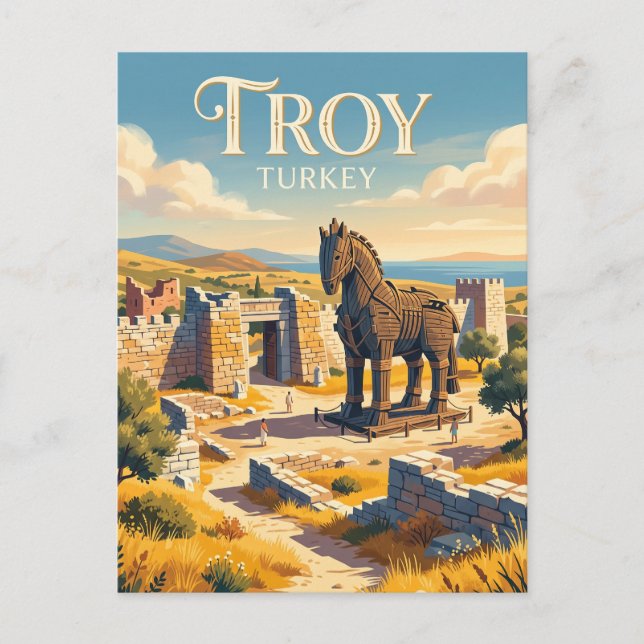 Troy Turkiet Vykort (Framsida)