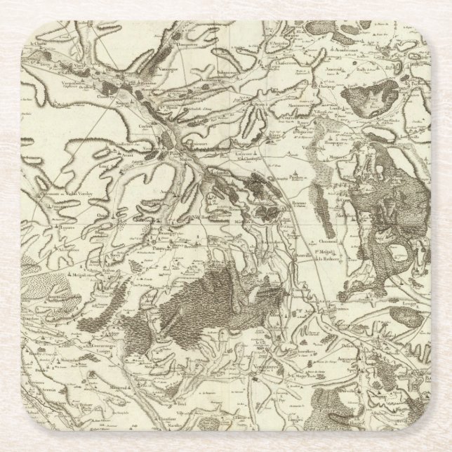 Troyes Underlägg Papper Kvadrat (Framsidan)