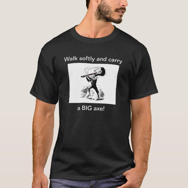 Trs stora yxa tee shirt (Framsida)