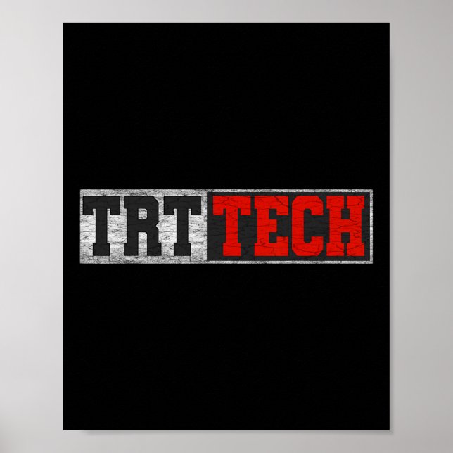 Trt Tech Funny Fitness Workout Coola Gym Poster (Framsidan)