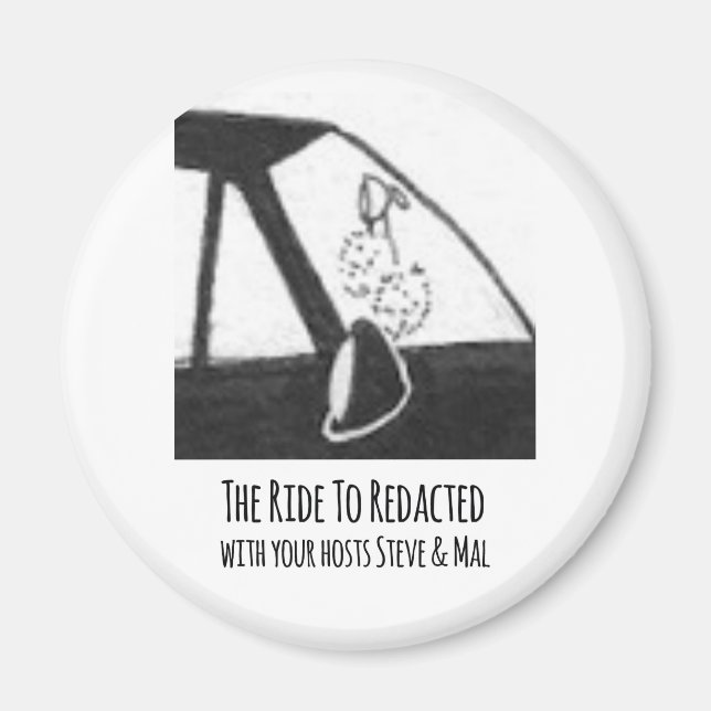 TRTR fuzzy dice button Magnet (Framsidan)