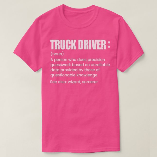 truck driver 42 t shirt (Design framsida)