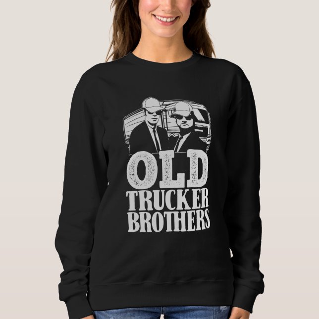 Truck Driver Brothers Trucking  Big Rig Old Man Tr T Shirt (Framsida)