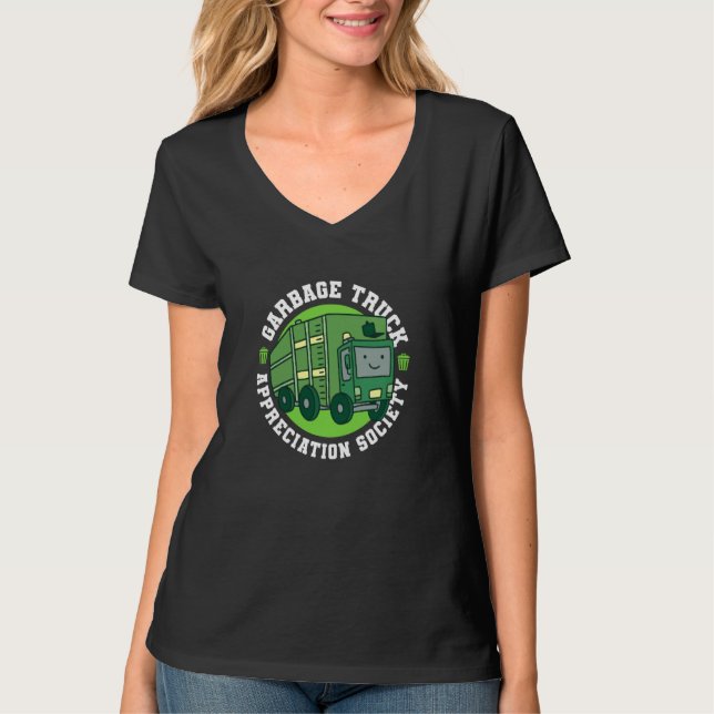 Truck Driver Society Trucker Trucking  Rig Garbage T Shirt (Framsida)