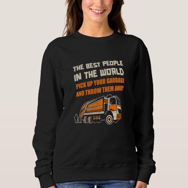 Truck Driver Trash Trucking  Trucker Rig Garbage T T Shirt (Framsida)