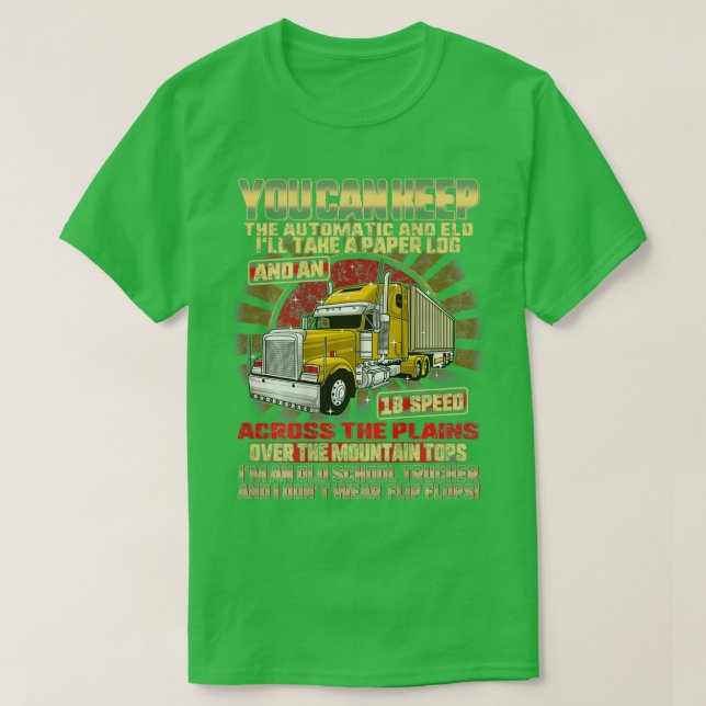 Truck Driver Trucker Daddy Husband 70 Feet 40 Tons T Shirt (Design framsida)