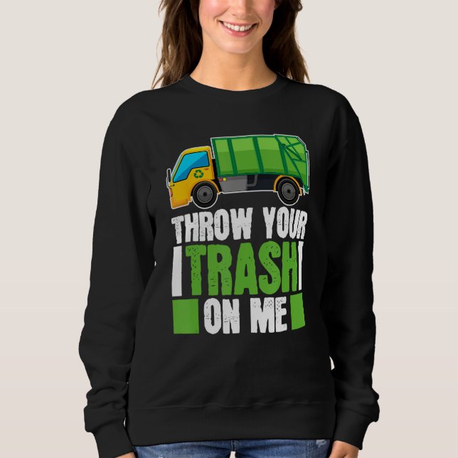 Truck Driver Trucking  Rig Trucker Garbage Truck T Shirt (Framsida)