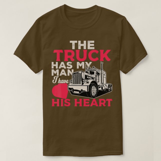 Truck Driver Wife Funny Trucker Wife Women Girls G T Shirt (Design framsida)