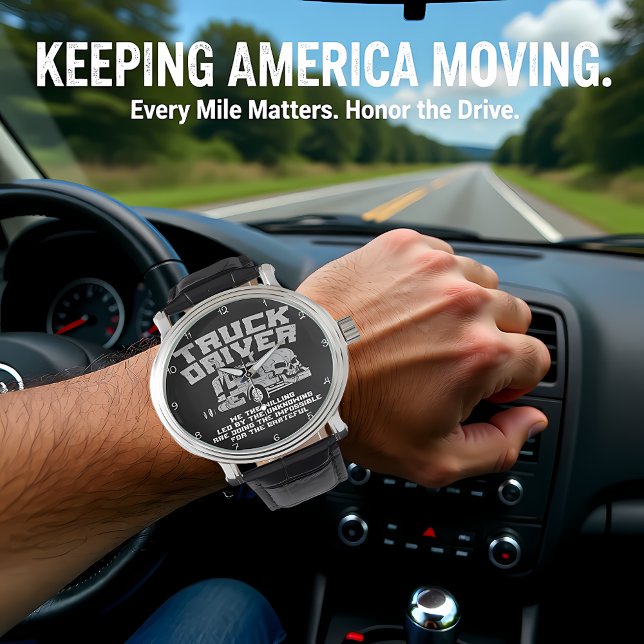 Truck Driver: Willing, Doing the Impossible Armbandsur (Skapare uppladdad)