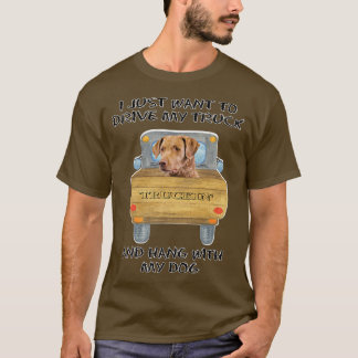 Truck Driving Dog Chesapeake Bay Retriever  T Shirt