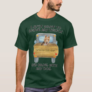 Truck Driving Dog Fox Terrier T Shirt