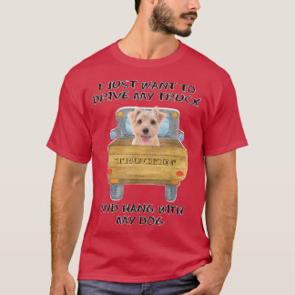Truck Driving Dog Norfolk Terrier  T Shirt