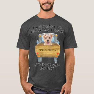 Truck Driving Dog Norfolk Terrier  T Shirt