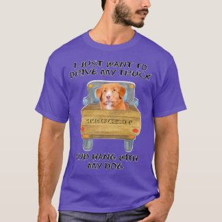 Truck Driving Dog Nova Scotia Duck Tolling Retriev T Shirt