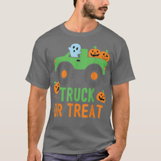 Truck Or Treat Truck Pumpkin Halloween Costume Tru T Shirt