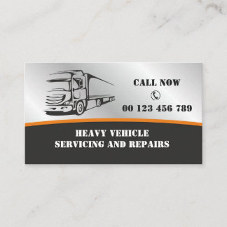 Truck Repair, Diesel Mechanic Business Card Visitkort