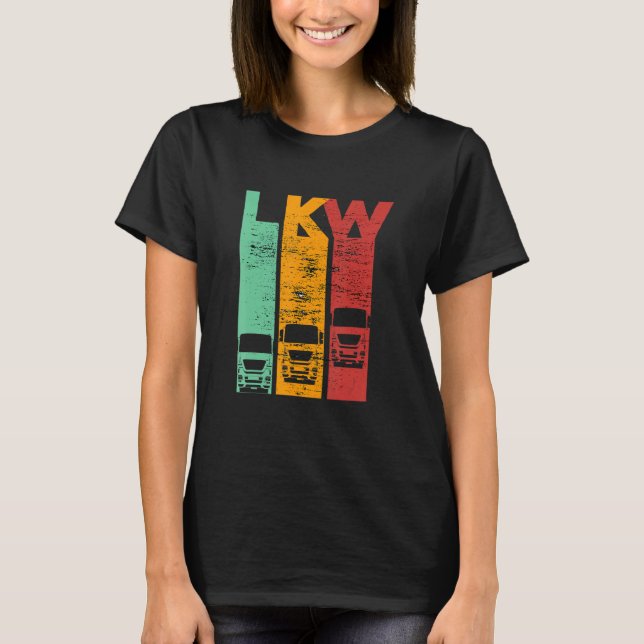 Truck retro truck saying for motor drivers t shirt (Framsida)
