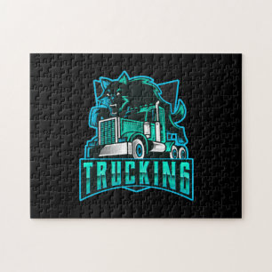 Truckande Transport-pussel Pussel