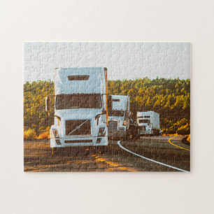 Truckande Transport-pussel Pussel