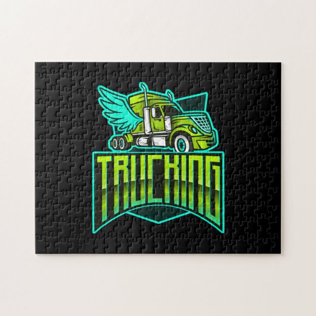 Truckande Transport-pussel Pussel (Horisontell)