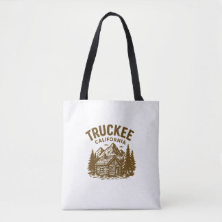 Truckee, CA Souvenir Tote Bag Tygkasse