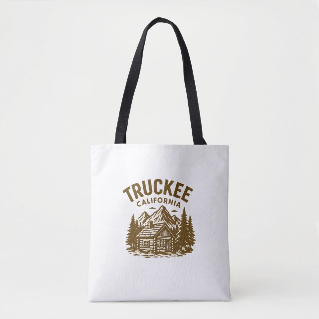 Truckee, CA Souvenir Tote Bag Tygkasse (Framsida)