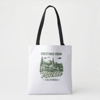 Truckee, CA Souvenir Tote Bag Tygkasse