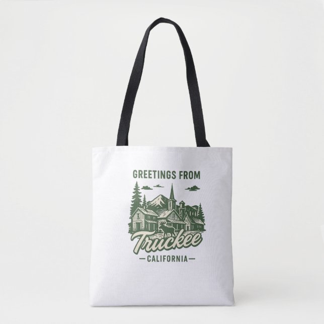 Truckee, CA Souvenir Tote Bag Tygkasse (Framsida)