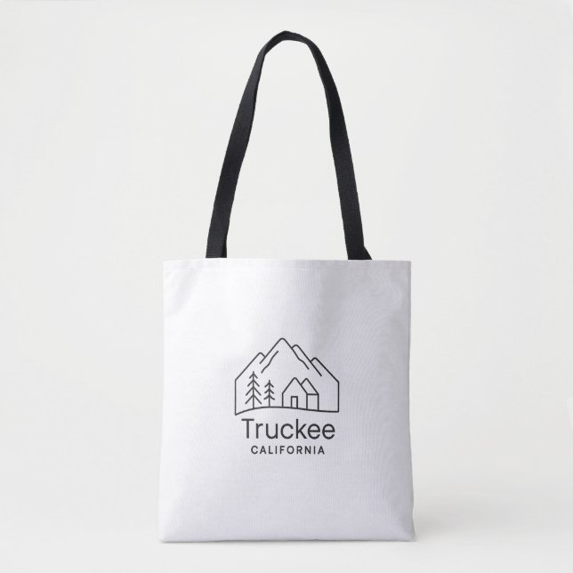 Truckee, CA Souvenir Tote-väska Tygkasse (Framsida)