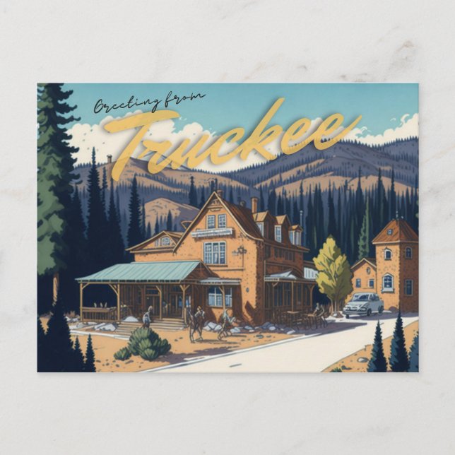 Truckee, CA Vykort (Framsida)