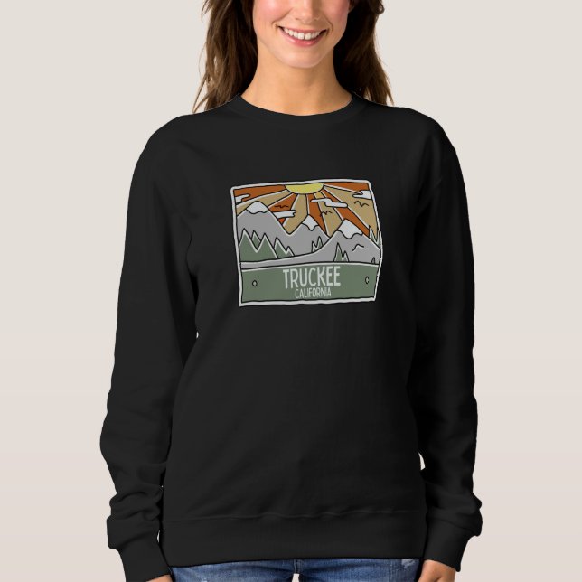 Truckee California Mountains Sunshine CA Trip Souv T Shirt (Framsida)