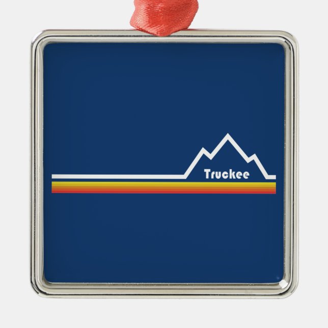 Truckee, Kalifornien Julgransprydnad Metall (Framsidan)