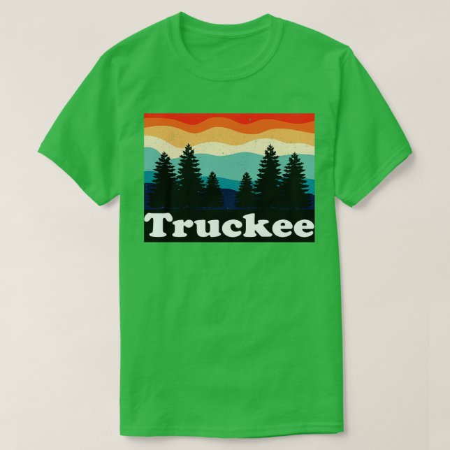 Truckee Retro T Shirt (Design framsida)