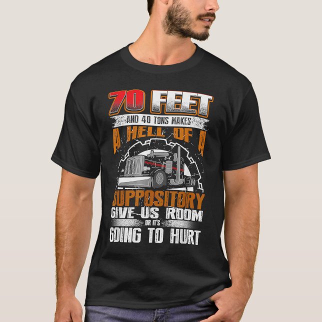 Trucker 70 fot t shirt (Framsida)