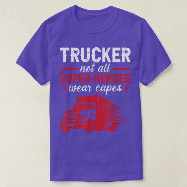 Trucker Accessories For Truck Driver & Motor Lover T Shirt (Design framsida)