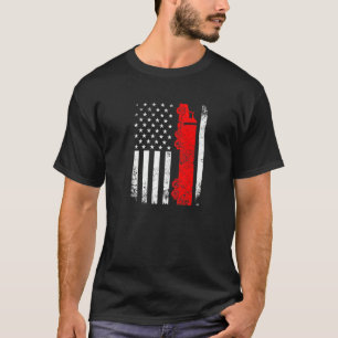 Trucker American Flagga Usa Patriotic Proud Funny T Shirt