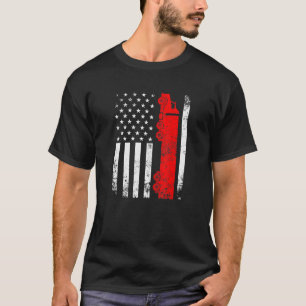Trucker American Flagga Usa Patriotic Proud Funny T Shirt