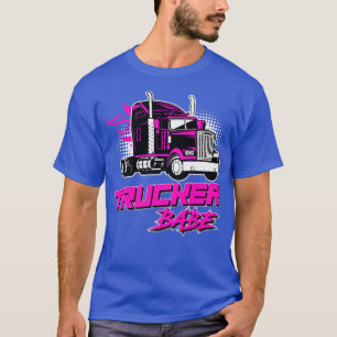 Trucker Babe Lastbil, förare Lastbil,, Gift Women T Shirt