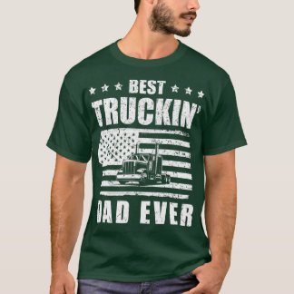 Trucker Best Truckin'Pappa, någonsin Drivrutinsgåv T Shirt