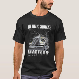 Trucker Bla Smoke Mat ter Lastbil Driver T Shirt