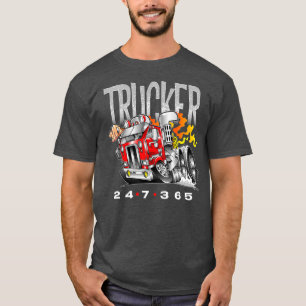 Trucker Cabover Trucking Manar Womens Lastbil T Shirt